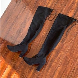 Black OTK boots